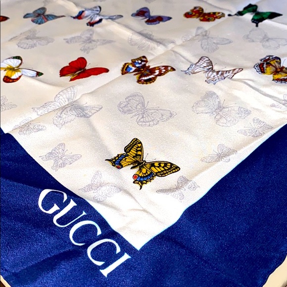 gucci butterfly scarf